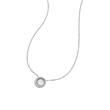 Necklace crescent for women in sterling silver