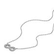Infinity necklace for ladies in 925 silver with zirconia
