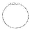 Sterling silver king bracelet for men, 2,5 mm