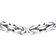 King bracelet for men in sterling silver, 4,0 mm