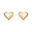 Ear studs for children 8ct gold heart
