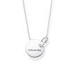 Ladies necklace together coin in sterling silver