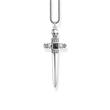 Sterling silver necklace with sword shape pendant