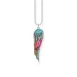 Silver necklace with parrot pendant