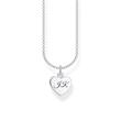 Necklace heart for ladies in 925 silver