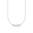 Ketting in 925 sterling zilver met witte Zirkonia