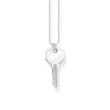 Ladies necklace key in sterling silver, engravable