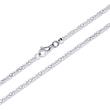 Sterling silver chain: Byzantine chain silver 2mm