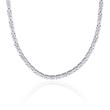 4.2 mm sterling silver byzantine chain in square shape