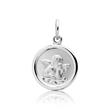 Child pendant sterling silver with angel pattern