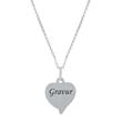 Necklace sterling silver incl. heart pendant