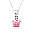 925 silver crown chain for girls