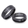 High-quality ceramic wedding rings with laser engraving