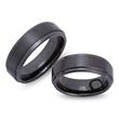 Exclusive black ceramic wedding rings scratch resistant