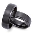 Exclusive black ceramic wedding rings scratch resistant