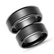 Exclusive black ceramic wedding rings scratch resistant