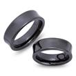 Exclusive black ceramic wedding rings scratch resistant