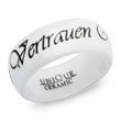 White ceramic wedding rings laser engraving 8mm