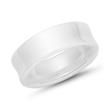 White Ceramic Ring 7mm Polished