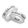 White ceramic wedding rings laser engraving 7mm