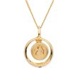8ct Gold Christening Necklace Ruby Angel