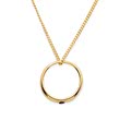 8ct gold baptismal necklace polished sapphire