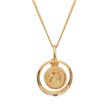 Baptismal necklace 8ct gold zirconia angel