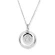 Necklace sterling silver zirconia