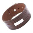 Leather bracelet engraving plate adjustable 14,5-19,5cm