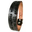 Leather strap with buckle incl. laser engraving