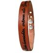 Bracelet unisex real leather with laser engraving