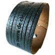 Trendy real leather bracelet with laser engraving