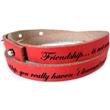 Shortenable genuine leather strap with laser engraving