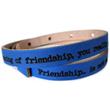 Shortenable genuine leather strap with laser engraving
