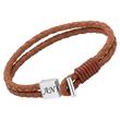 Leather strap: Brown stainless steel clasp