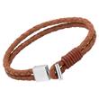 Leather strap: Brown stainless steel clasp