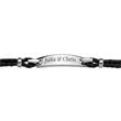 Double-row leather bracelet engraving plate