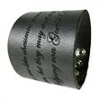 Leather bracelet classic look with laser engraving