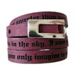 Wrap bracelet leather unisex with laser engraving