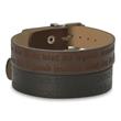 Brown real leather bracelet engravable
