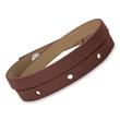 Brown genuine leather strap with engraving