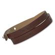 Brown genuine leather strap with engraving