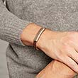 Leder-Armband gravierbar dunkelbraun