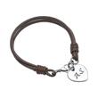 Brown Leather Strap With Stainless Steel Heart