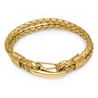 Double Wrapped Leather Bracelet Gold