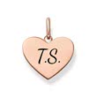 Pendant heart engravable