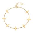 Bracelet in gold-plated sterling silver