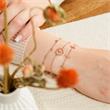 Armband Blüte für Damen aus 925er Silber, rosévergoldet