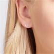 Ear studs circle sterling silver
