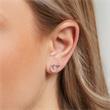 Stud earrings in 925 sterling silver